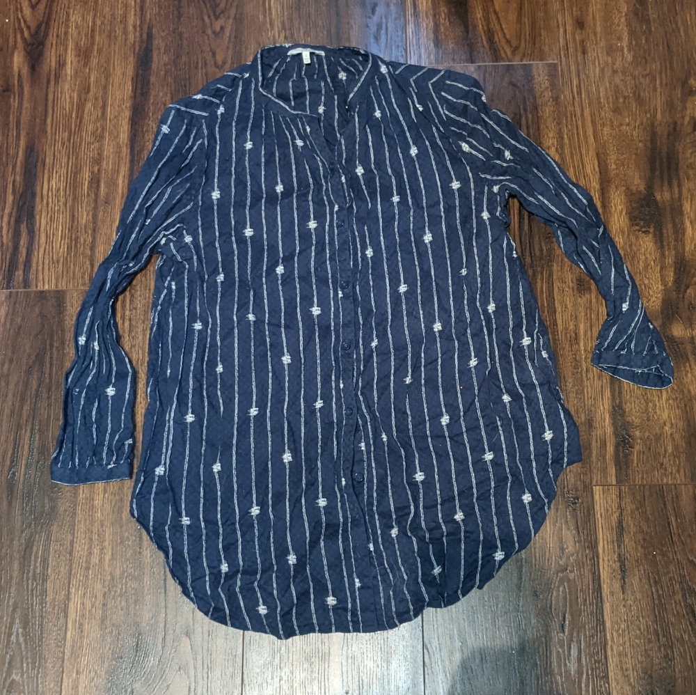 Lucky Brand Navy Blue Button Down